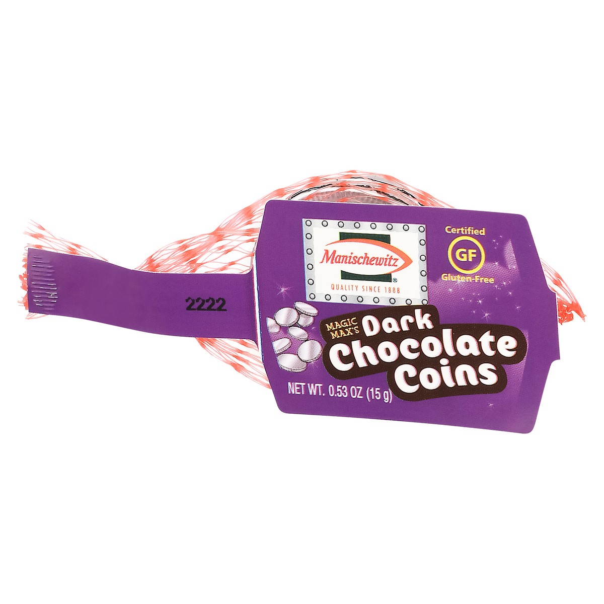 slide 4 of 9, Manischewitz Candy Coins Dark Chocolate, 0.53 oz