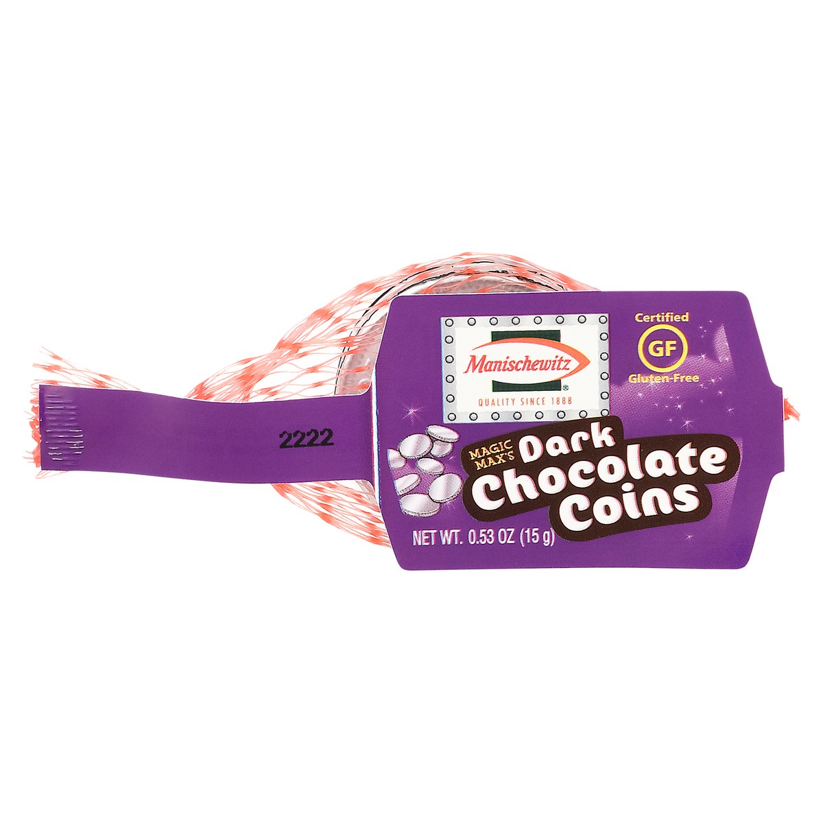 slide 1 of 9, Manischewitz Candy Coins Dark Chocolate, 0.53 oz