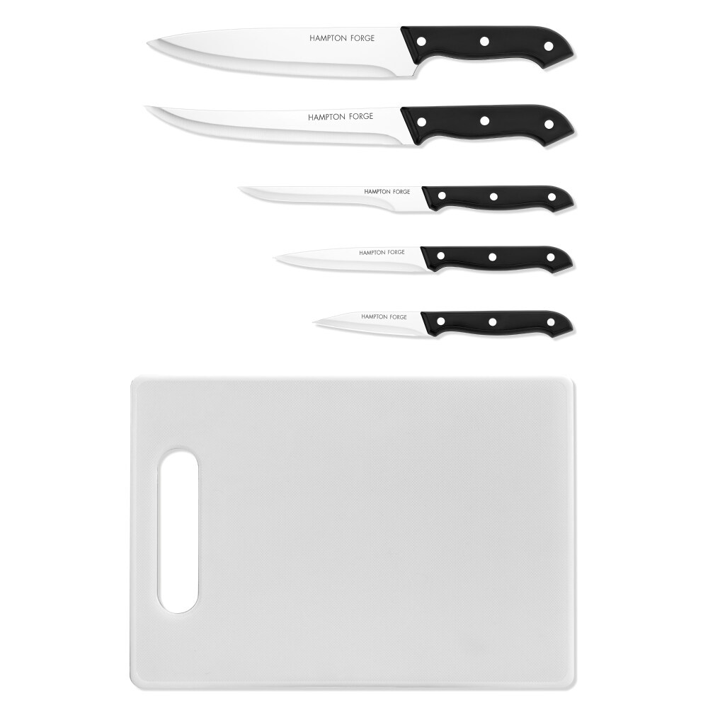 slide 1 of 1, Hampton Forge Windsor Cutlery Set With Cutting Board, 6 ct