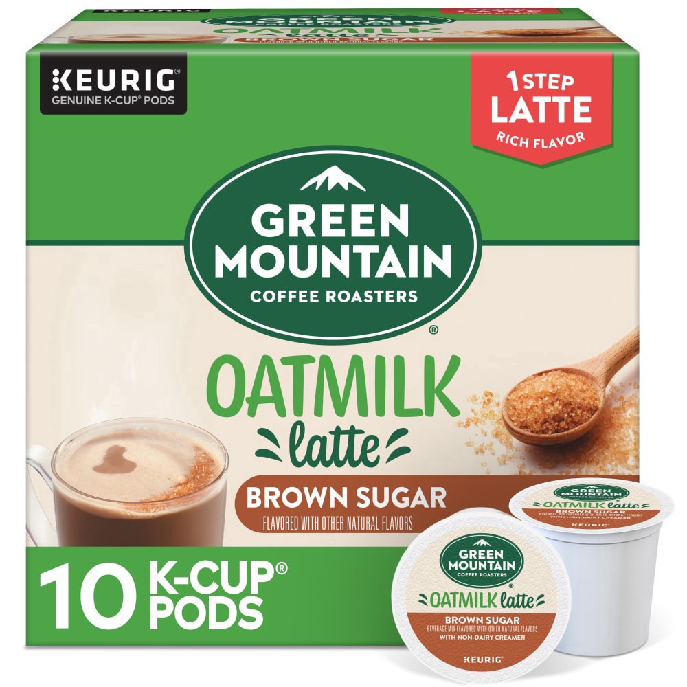 slide 3 of 6, Green Mountain Coffee Roasters Brown Sugar Oatmilk Latte Medium Roast K-Cups Coffee Pods, 10 ct