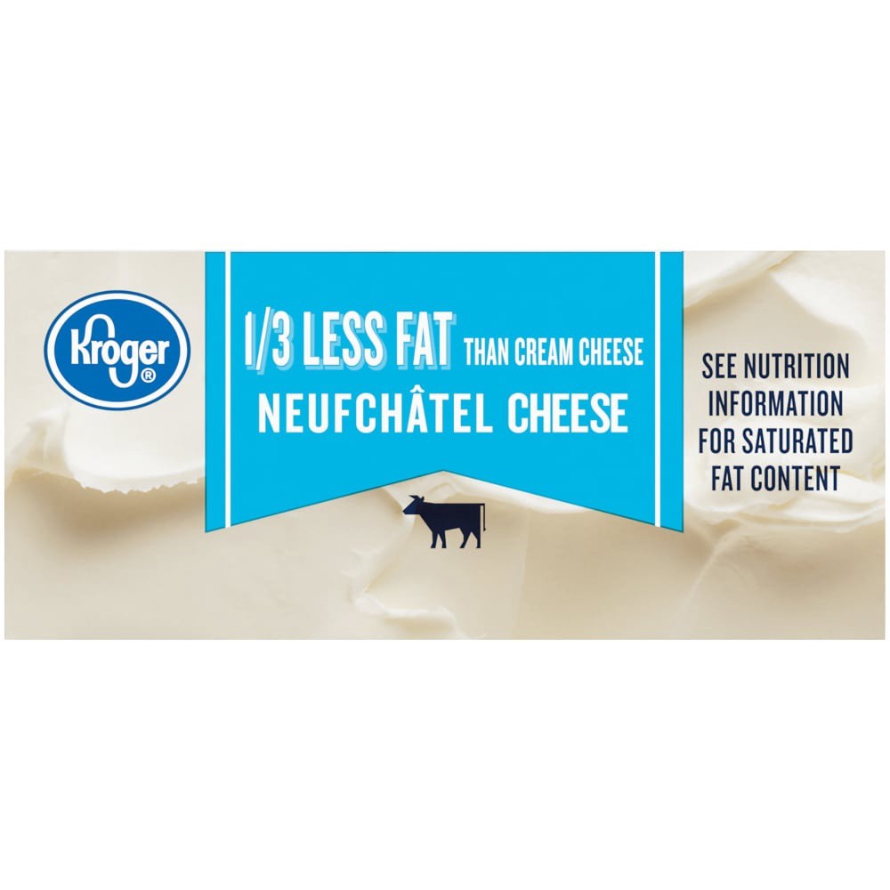 slide 3 of 3, Kroger Lowfat Neufchatel Cheese Bar, 8 oz