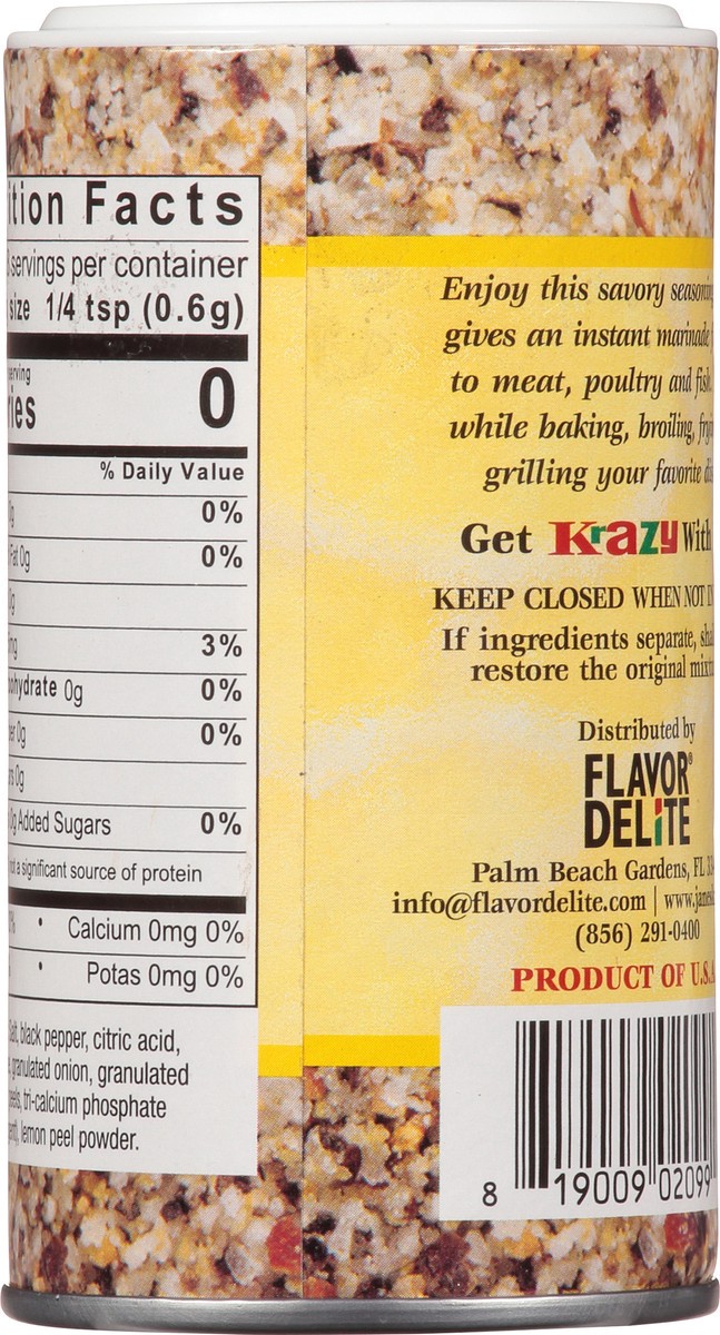 slide 12 of 12, Jane's Krazy Mixed-Up Seasonings Original Lemon Pepper Marinade & Seasoning 2.5 oz, 2.5 oz