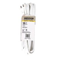 slide 3 of 9, Meijer 3 Outlet Cord, White, 15 ft