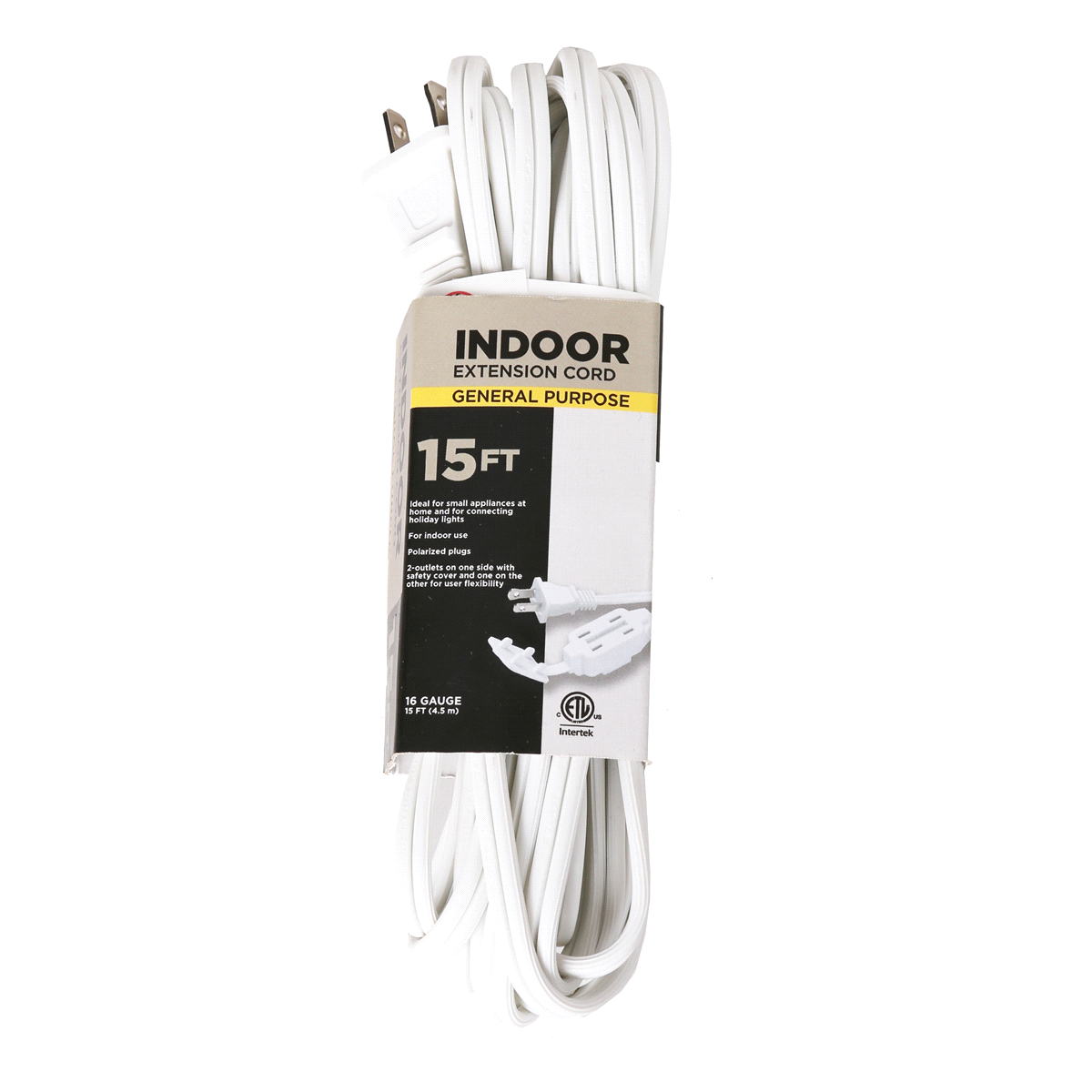 slide 1 of 9, Meijer 3 Outlet Cord, White, 15 ft