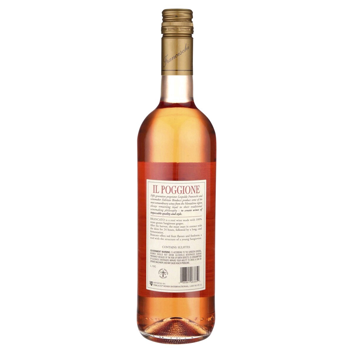 slide 5 of 5, il Poggione Brancato Rose, 750 ml