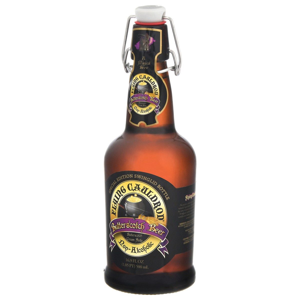 slide 5 of 13, Flying Cauldron Non Alcoholic Butterscotch Beer 16.9 fl oz, 16.9 fl oz