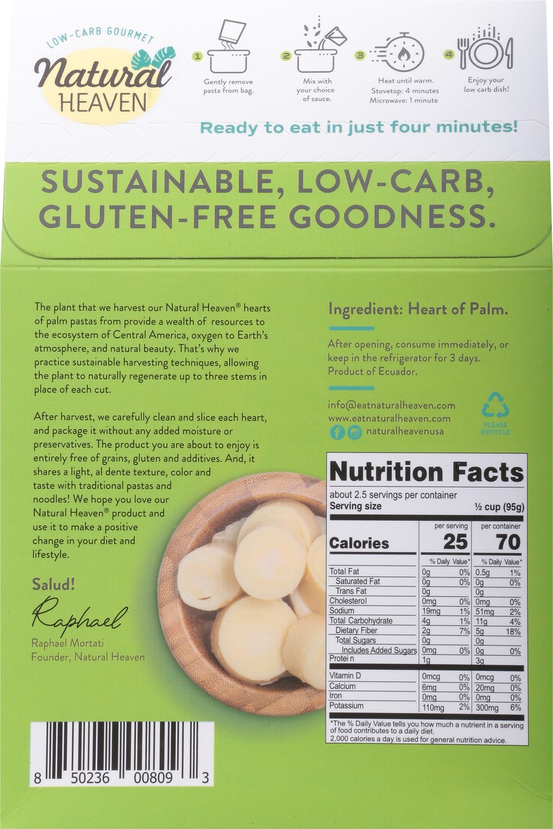 slide 12 of 13, Natural Heaven Angel Hair Hearts Of Palm Noodles - 9 Oz, 9 oz