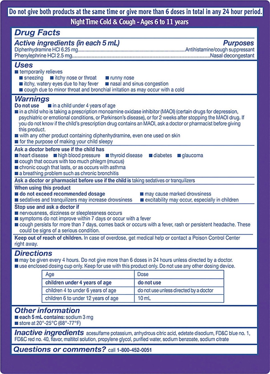slide 5 of 9, Triaminic Children's Day/Night Value Pack Day Time/Night Time Cherry/Grape Flavor Cold &Cough 2 ea, 2 ct