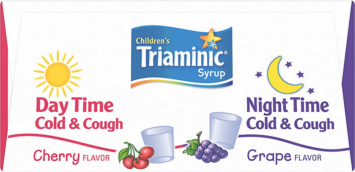 slide 9 of 9, Triaminic Children's Day/Night Value Pack Day Time/Night Time Cherry/Grape Flavor Cold &Cough 2 ea, 2 ct