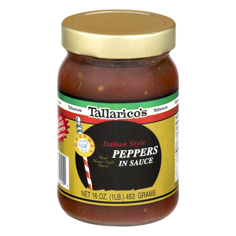 slide 1 of 1, Tallarico's Peppers In Sauce, 16 oz