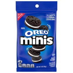 OREO Minis Chocolate Sandwich Cookies, 3 oz