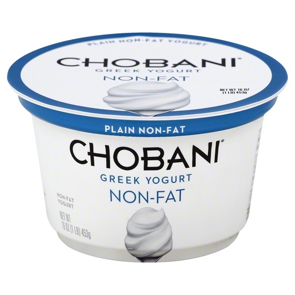 slide 1 of 1, Chobani Yogurt Greek Nonfat Original Plain, 14.5 oz