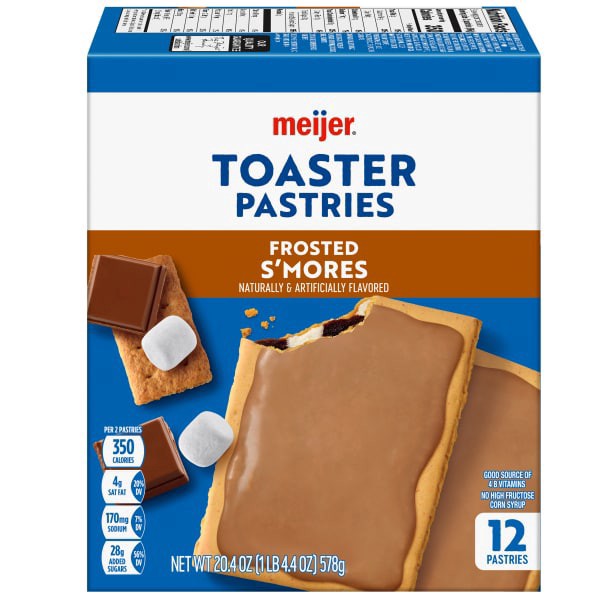 slide 3 of 29, Meijer Smores Frosted Toaster Treats, 12 ct