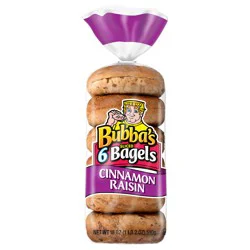 Bubba's Cinnamon Raisin BaGels