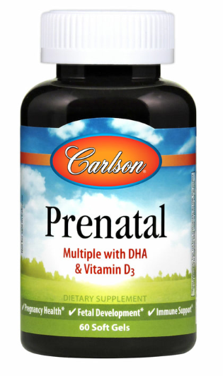 slide 1 of 1, Carlson Prenatal Multi With Dha, 60 ct