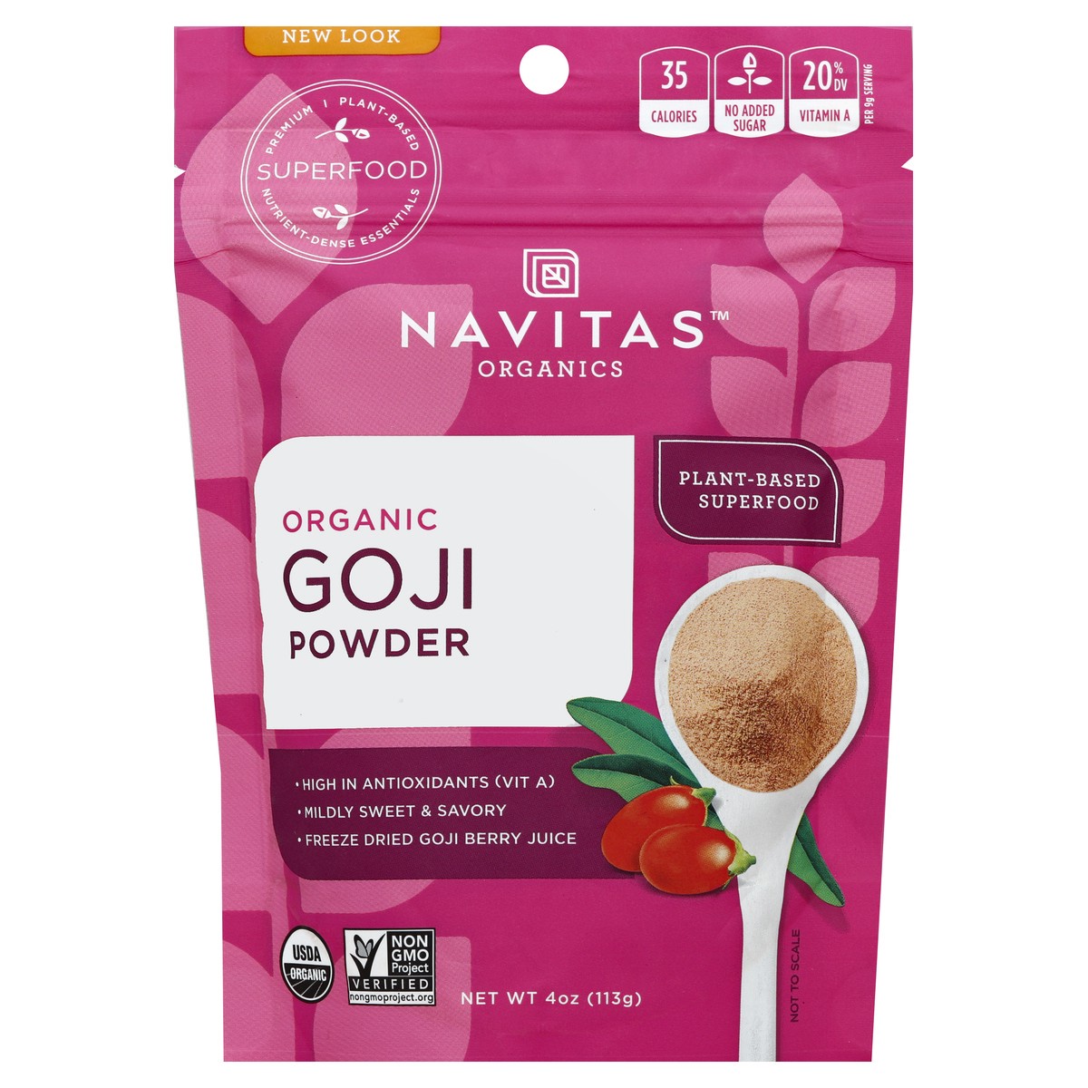 slide 3 of 3, Navitas Goji Powder, 4 oz