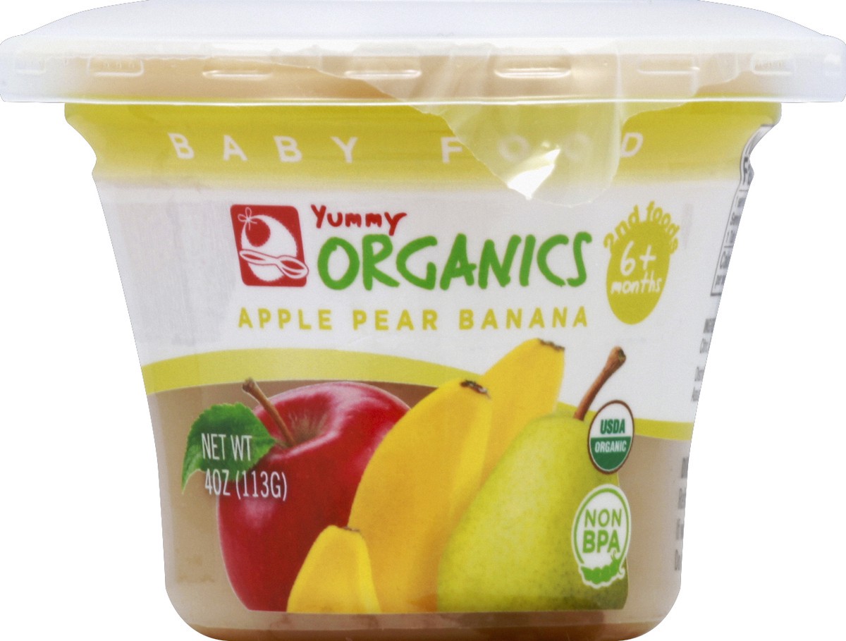 slide 1 of 3, Yummy Organics Baby Food 4 oz, 4 oz