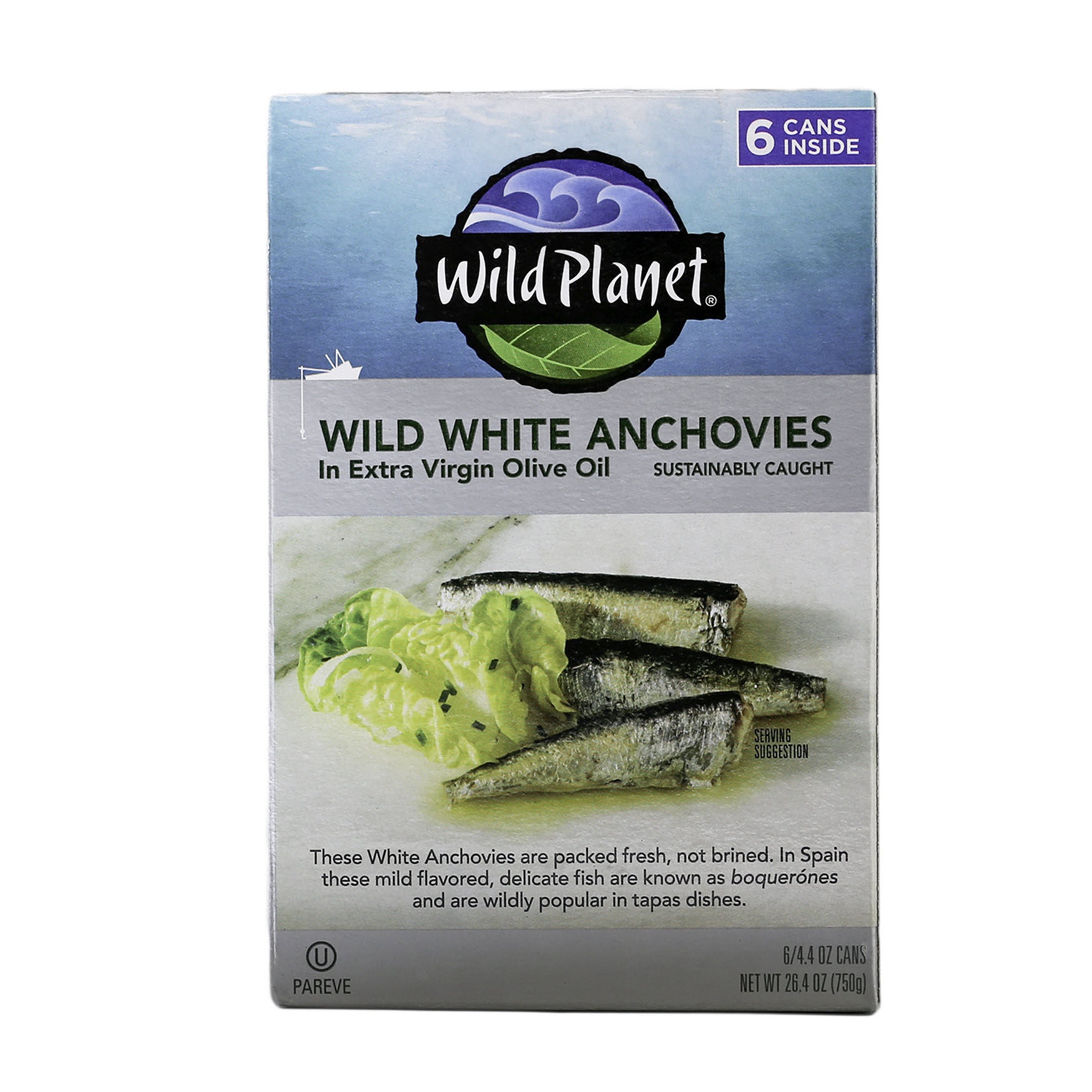 slide 1 of 2, Wild Planet Anchovies In Extra Virgin Olive Oil, 