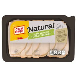 Oscar Mayer Natural Slow Roasted Sliced Turkey Breast Deli Lunch Meat, 8 oz Package