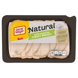 Oscar Mayer Natural Slow Roasted Sliced Turkey Breast Deli Lunch Meat, 8 oz Package