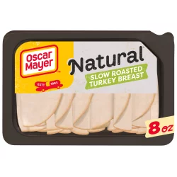 Oscar Mayer Natural Slow Roasted Turkey Breast Sliced Lunch Meat Tray