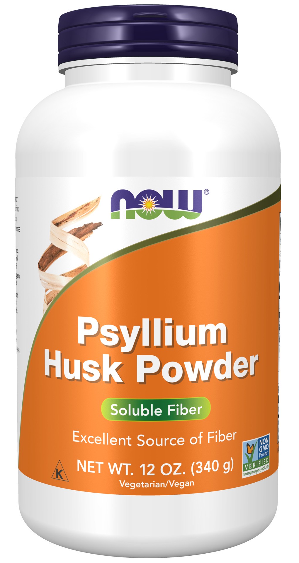 slide 1 of 5, NOW Psyllium Husk Powder Vegetarian - 12 oz., 12 oz