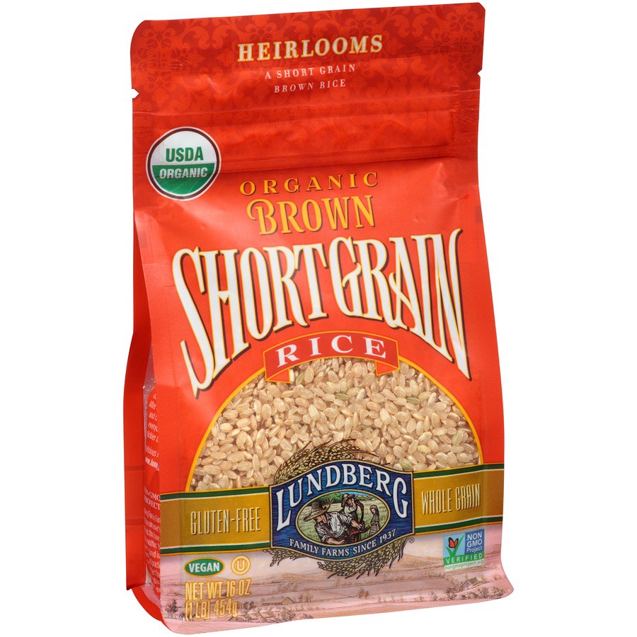 slide 7 of 8, Lundberg Family Farms Heirlooms Organic Brown Short Grain Rice, 16 oz