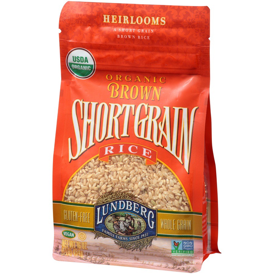 slide 2 of 8, Lundberg Family Farms Heirlooms Organic Brown Short Grain Rice, 16 oz