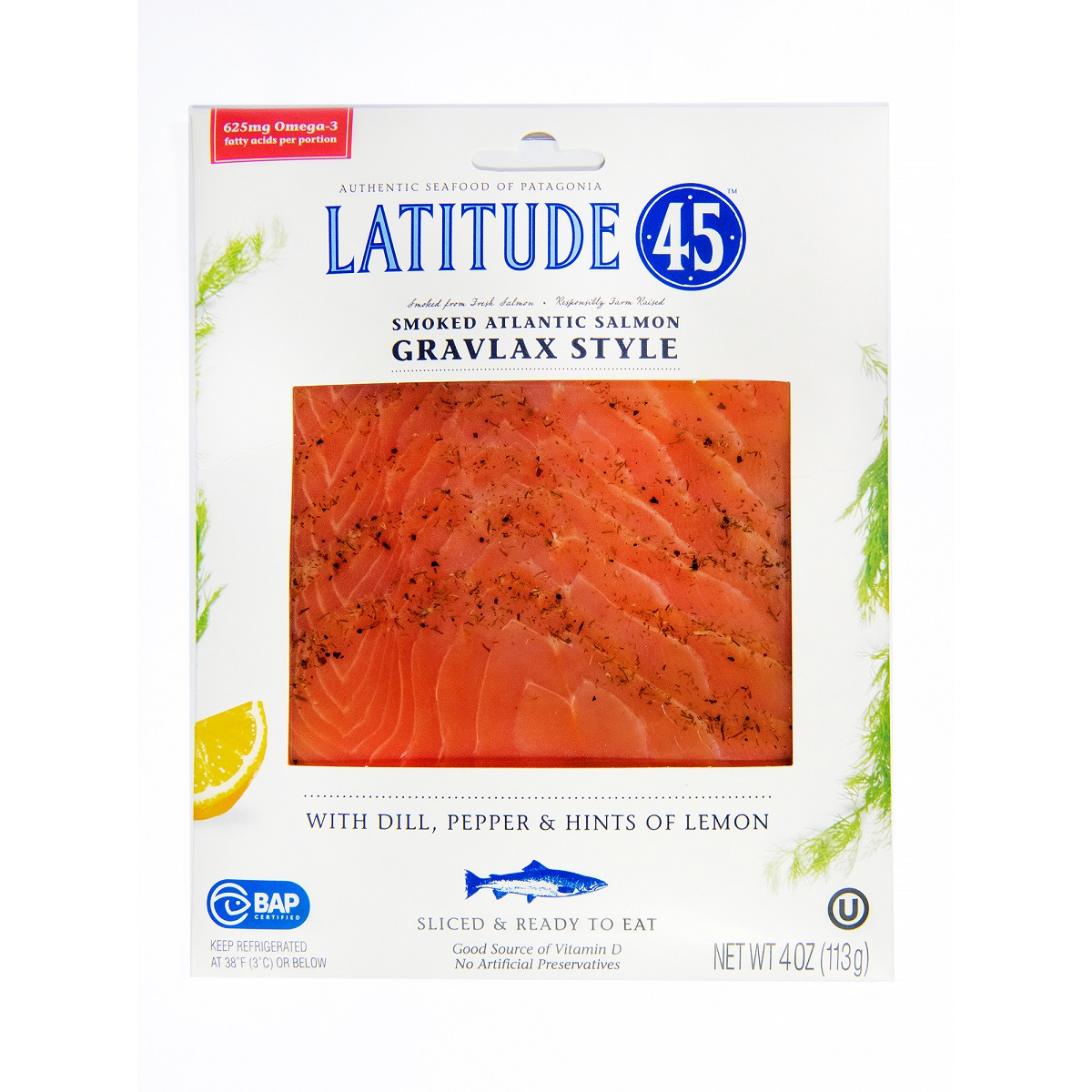 slide 1 of 1, Latitude 45 Cold Smoked Gravlax 4 oz., 4 oz