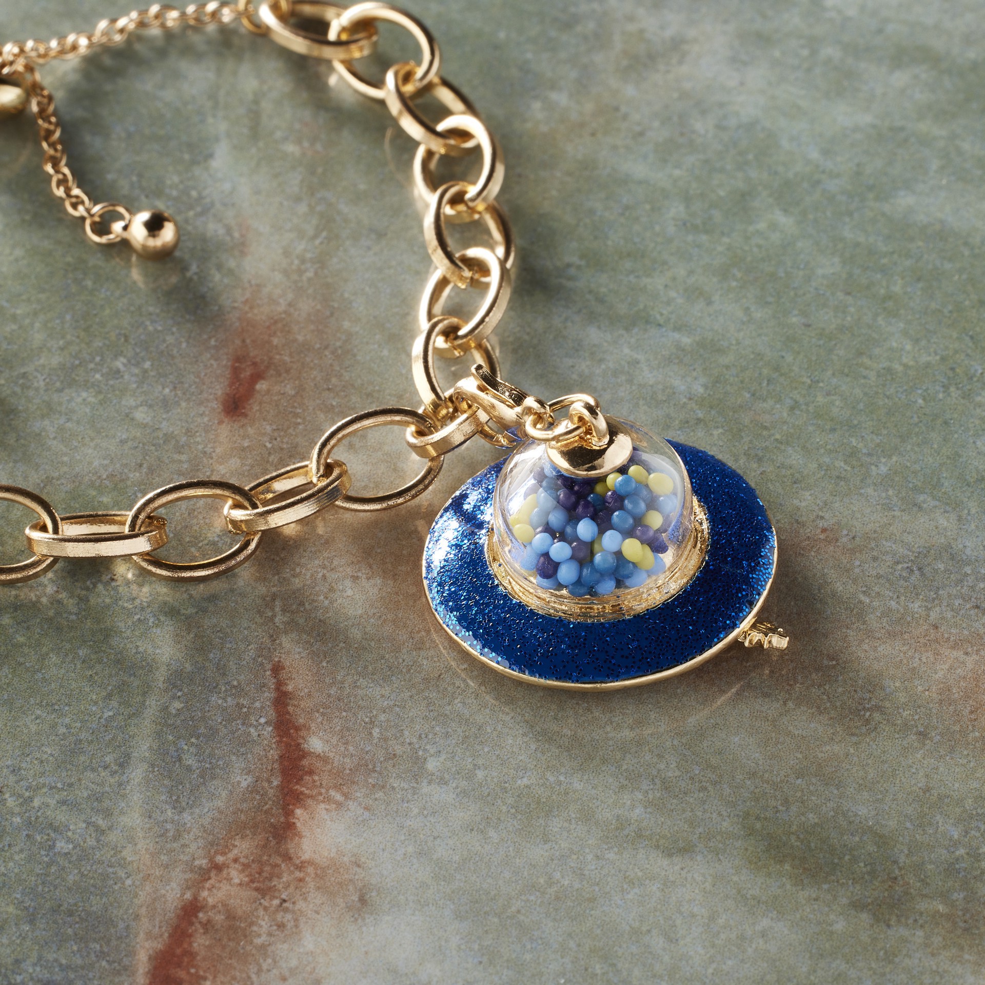 slide 2 of 3, Ufo Shaker Charm By Bead Landing, 43.86mm x 26.32mm charm size