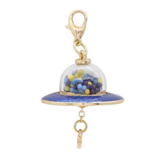 slide 1 of 3, Ufo Shaker Charm By Bead Landing, 43.86mm x 26.32mm charm size