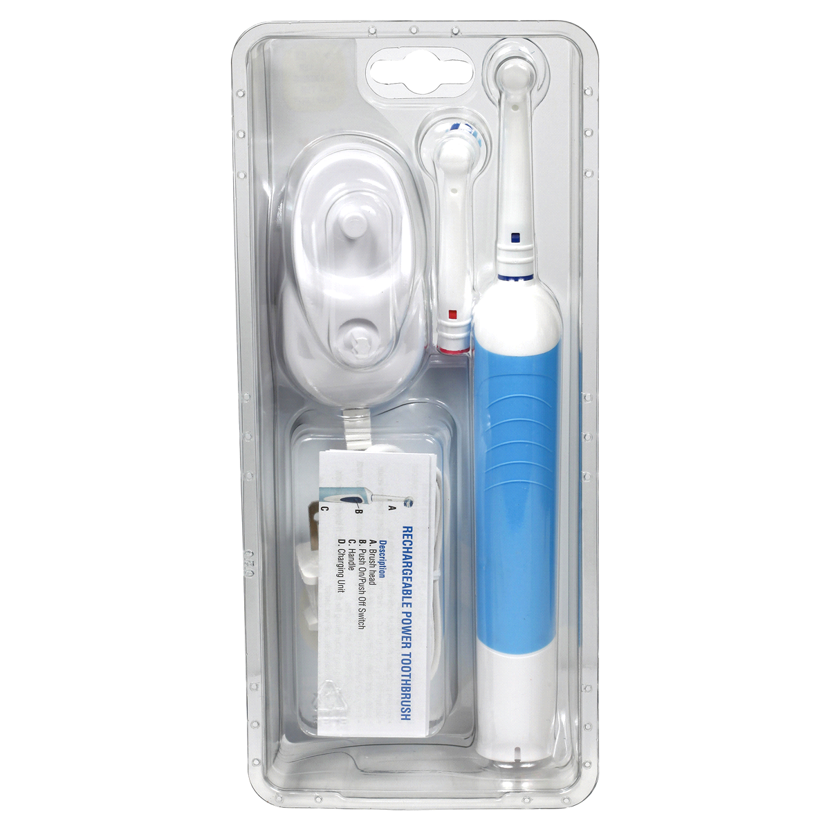 slide 4 of 4, Meijer Infinity Power Toothbrush w/ 2 Replacement Brush Heads, 1 ct