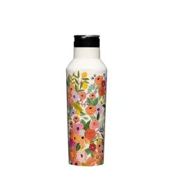 Corkcicle Rifle Paper Sport Canteen - Garden Party Cream