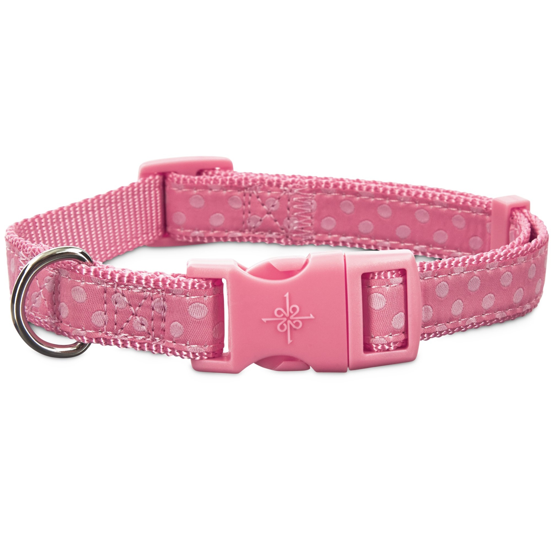 slide 1 of 1, Good2Go Pink Polka Dot Dog Collar, LG