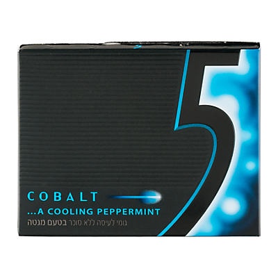 slide 1 of 1, 5 Gum Cobalt Cool Peppermint Sugar-Free Gum, 12 ct