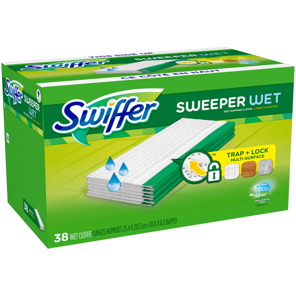slide 2 of 2, Swiffer Sweeper Open Window Fresh Wet Refills, 38 ct