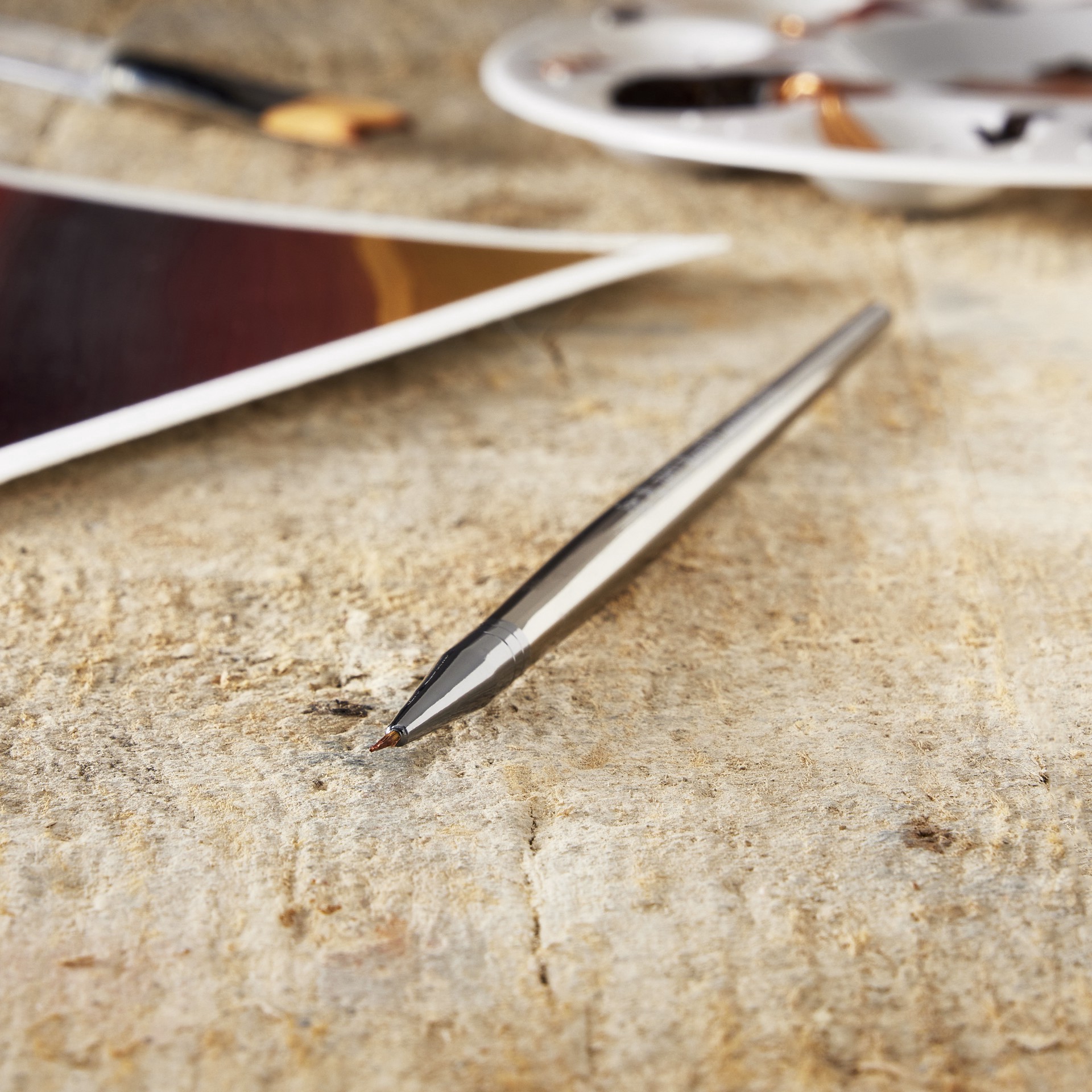 slide 2 of 2, Royal & Langnickel Zen Series 73 Short Handle Liner Brush, 20/0