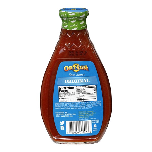 slide 4 of 5, Ortega Mild Thick & Smooth Original Taco Sauce 16 oz, 16 oz