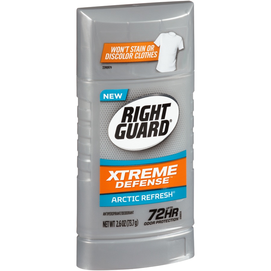 slide 3 of 6, Right Guard Xtreme Defense Arctic Refresh Solid, 5 ct; 2.6 oz