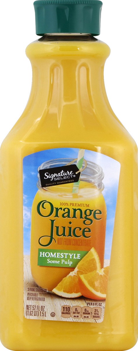 slide 2 of 4, Signature Select Orange Juice 52 oz, 