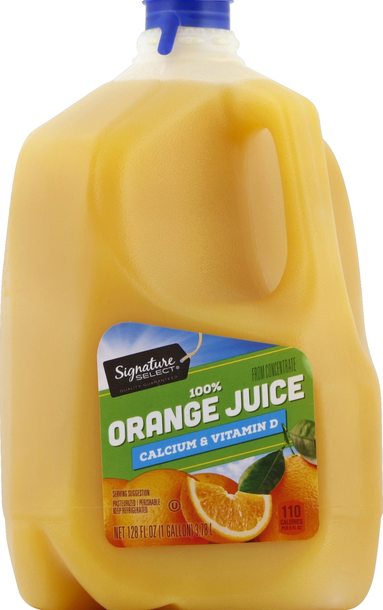 slide 2 of 4, Signature Kitchens 100% Pure Orange Juice, 