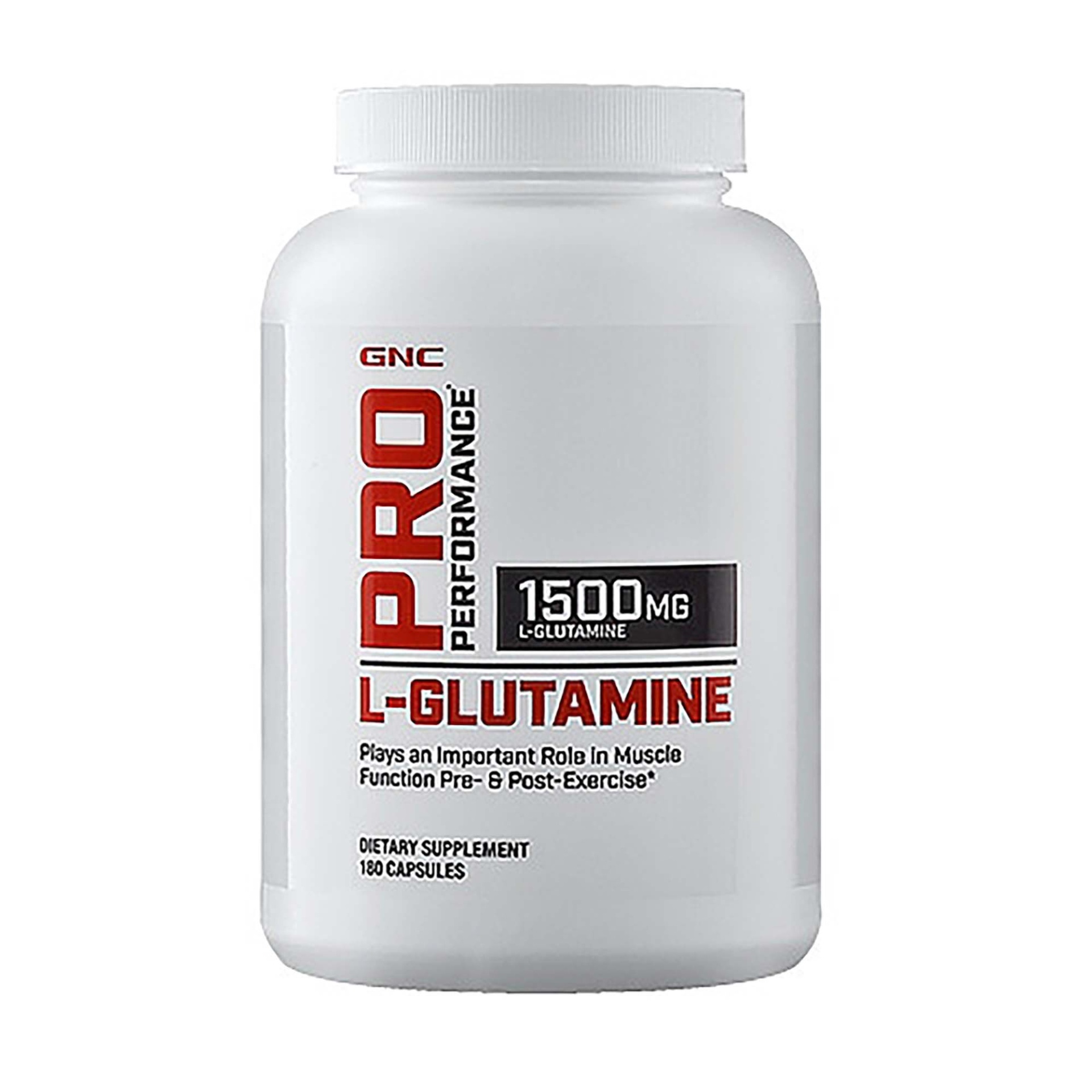 slide 1 of 1, GNC Pro Performance L-Glutamine, 180 ct