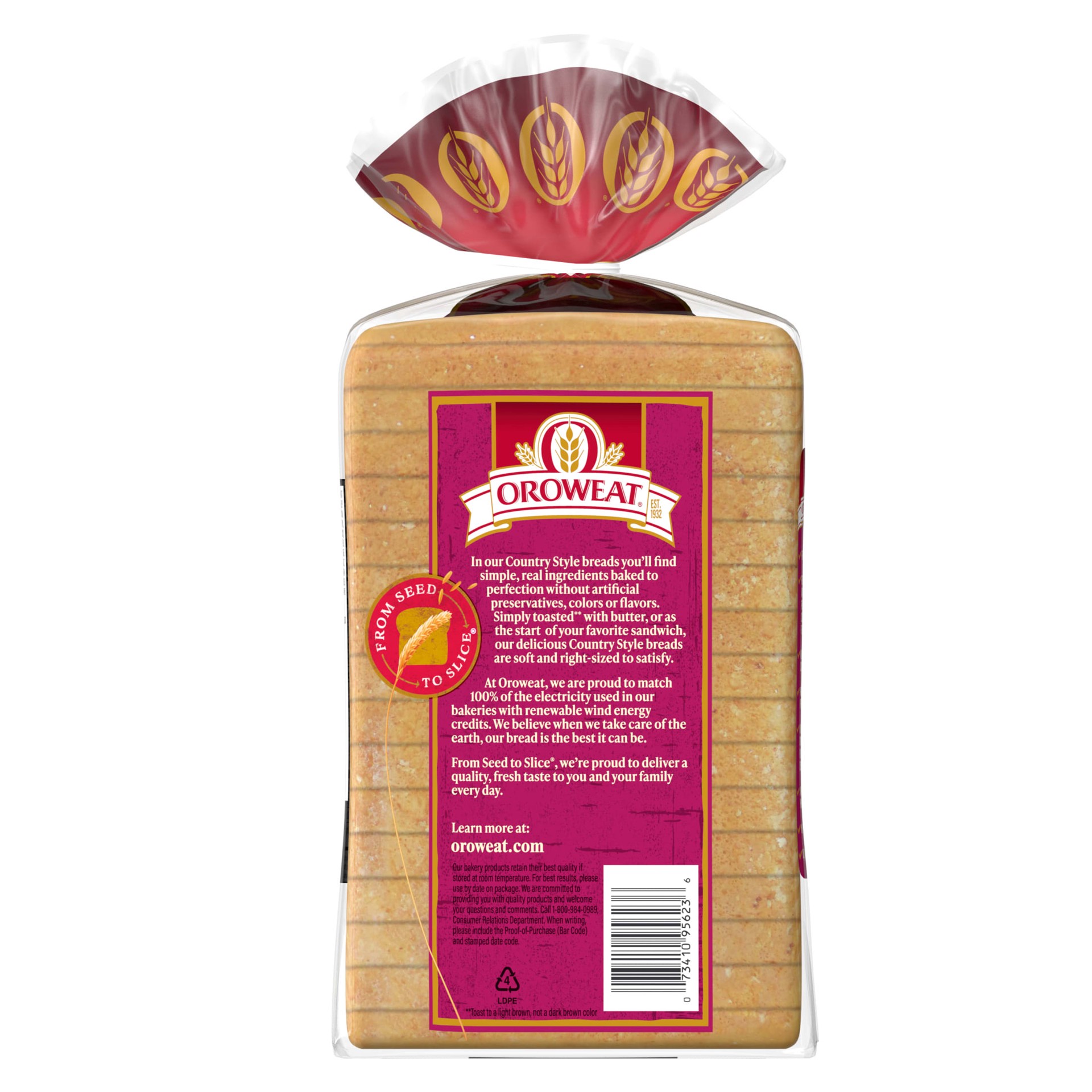 slide 6 of 7, Oroweat Country Style Sourdough Bread, 24 oz, 24 oz