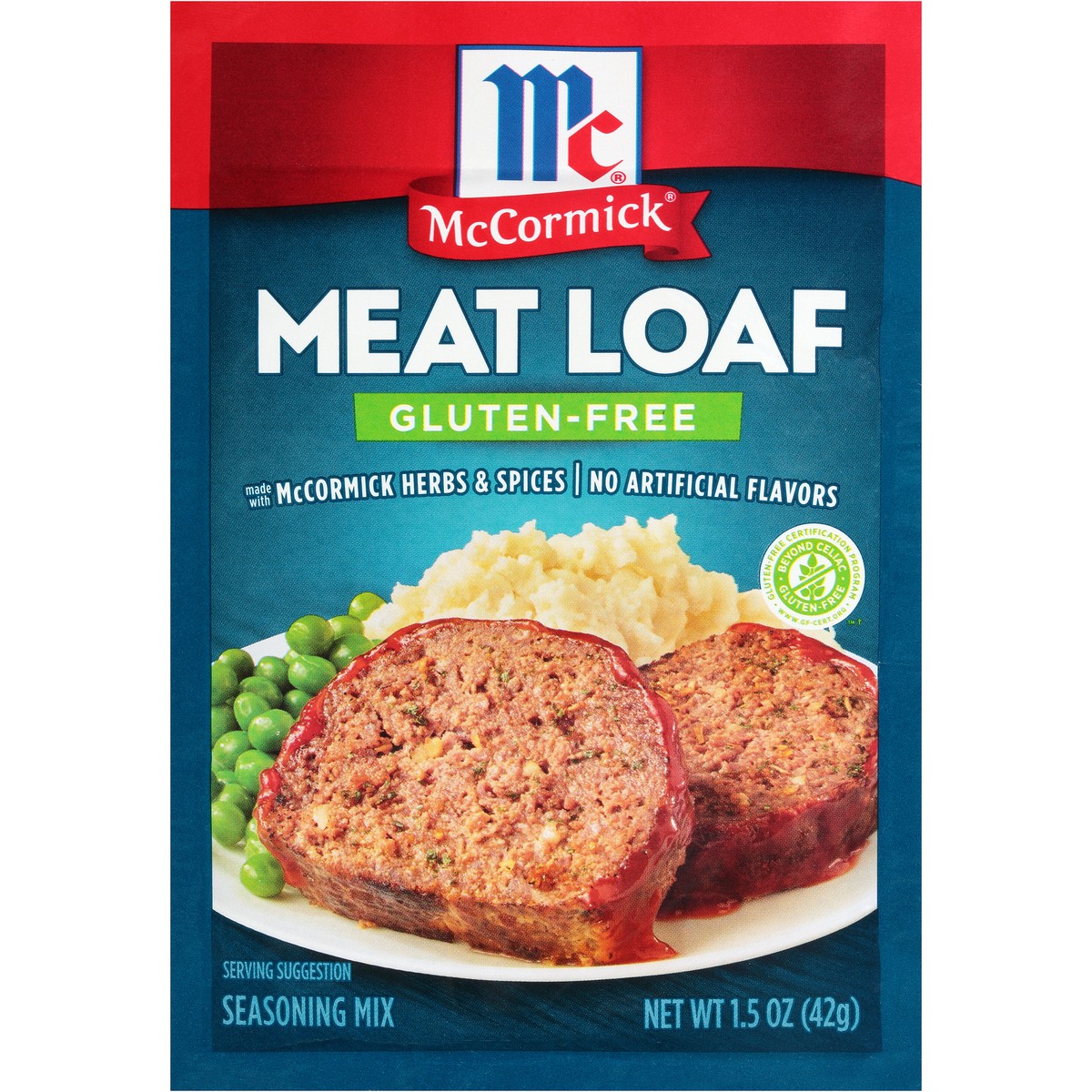 slide 1 of 10, McCormick Gluten-Free Meatloaf Seasoning 1.5 oz Packet, 1.5 oz