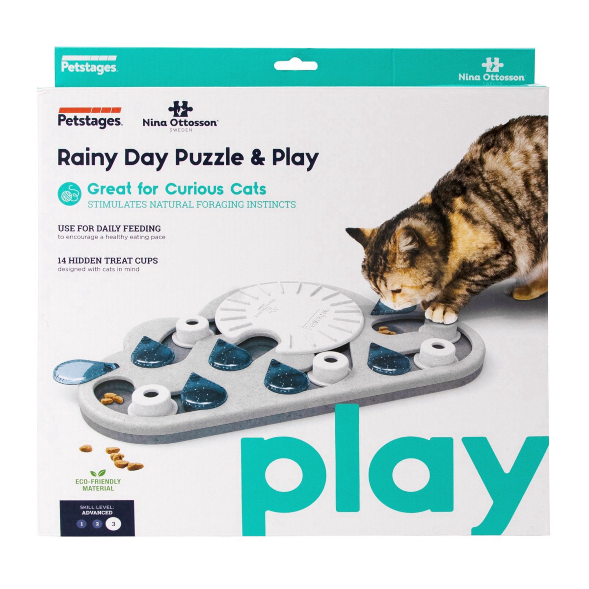 slide 5 of 29, Petstages Puzzle & Play Rainy Day Gry, 1 ct