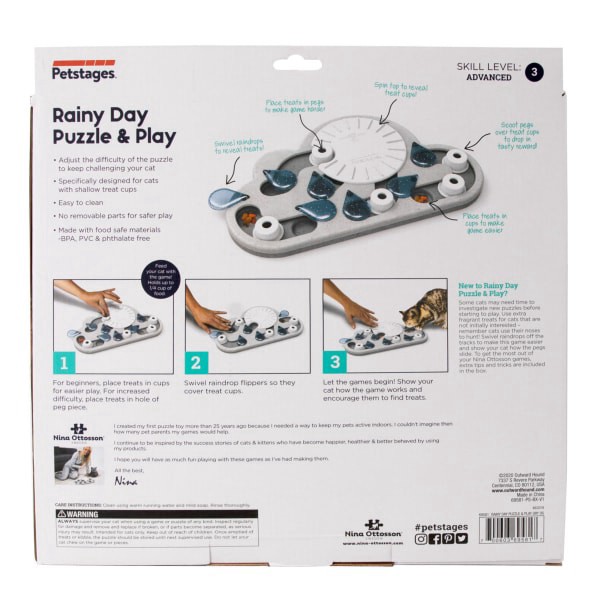 slide 8 of 29, Petstages Puzzle & Play Rainy Day Gry, 1 ct