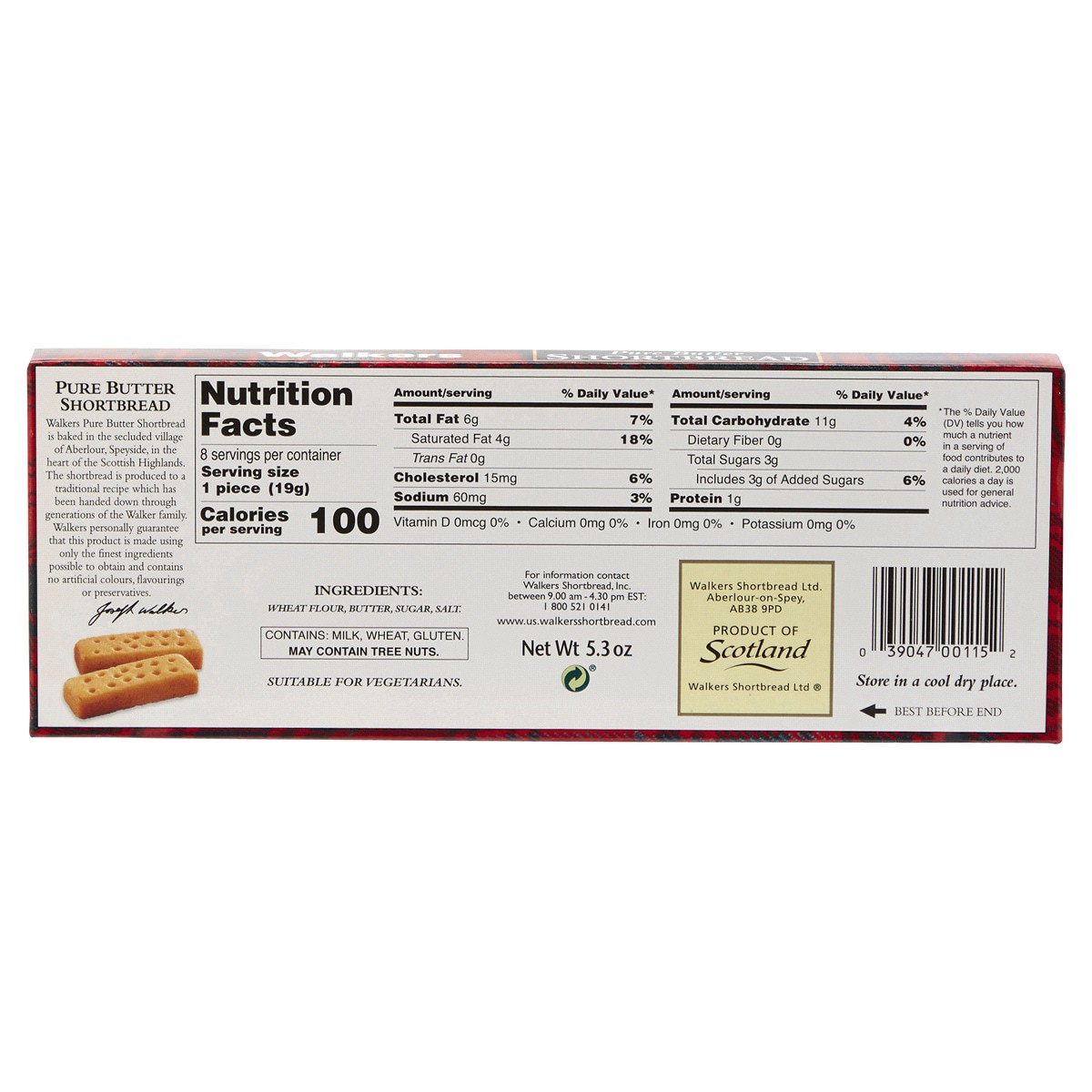 slide 2 of 2, Walker's Shortbread Fingers, 5.3 oz