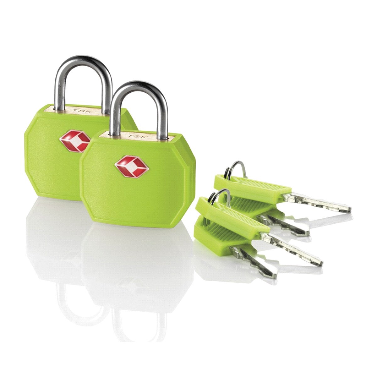 slide 1 of 1, Travel Smart Sentry 3 Dial Combo Lock Lime, 2 ct