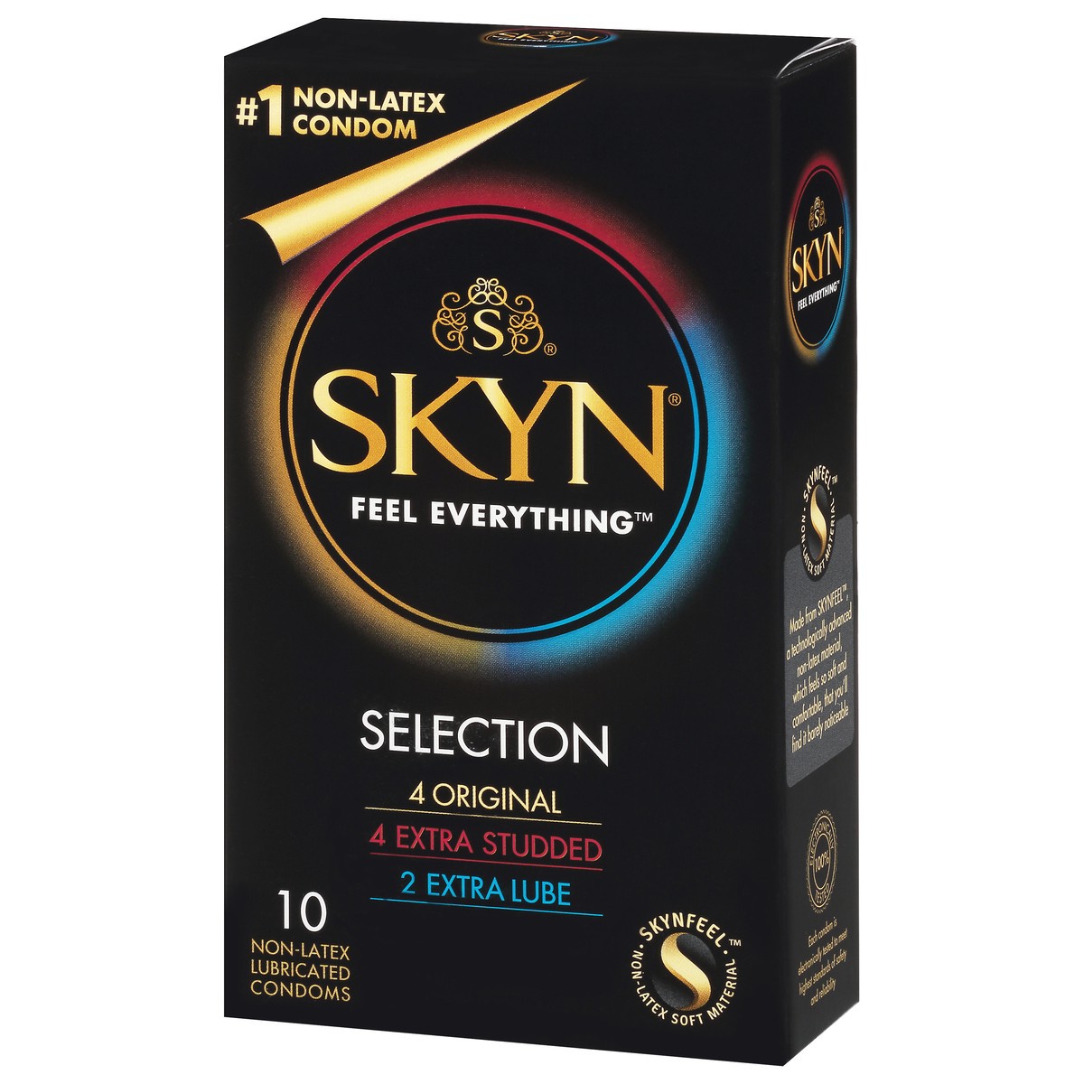 slide 5 of 10, SKYN Selection Non-Latex Lubricated Condoms 10 ea, 10 ct