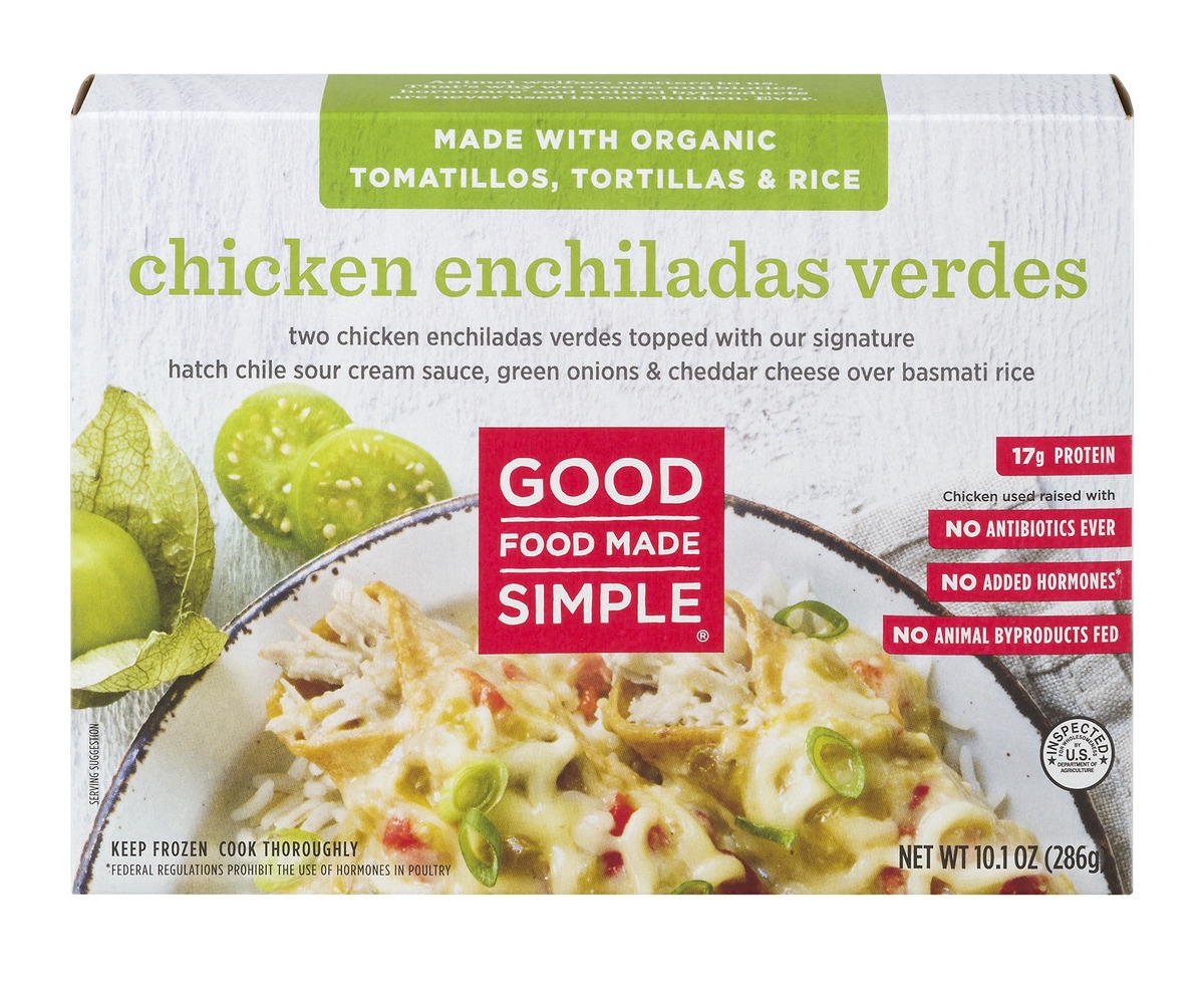 slide 1 of 1, Good Food Made Simple Chicken Enchiladas Verdes, 10.1 oz